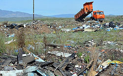 На территории Тувы нет ни одной санкционированной свалки