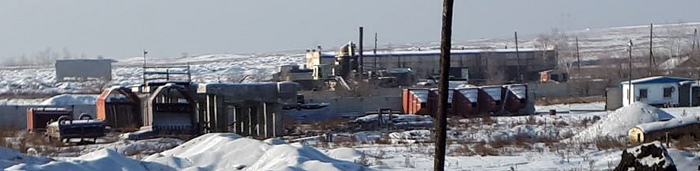 Фундаменты на строительной площадке новой котельной Шагонара